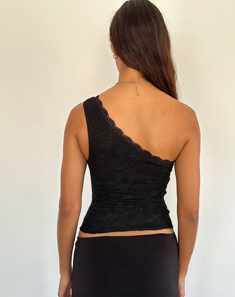 Motel Rocks Moira One Shoulder Blonder Vest Dame Svarte | VVP4345QR