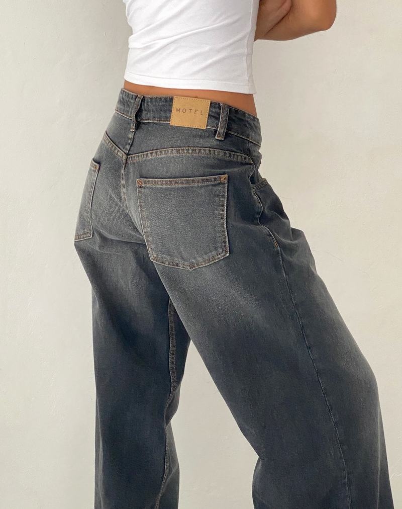 Motel Rocks Roomy Extra Brede Low Rise Jeans Dame Grå | SGH962NL